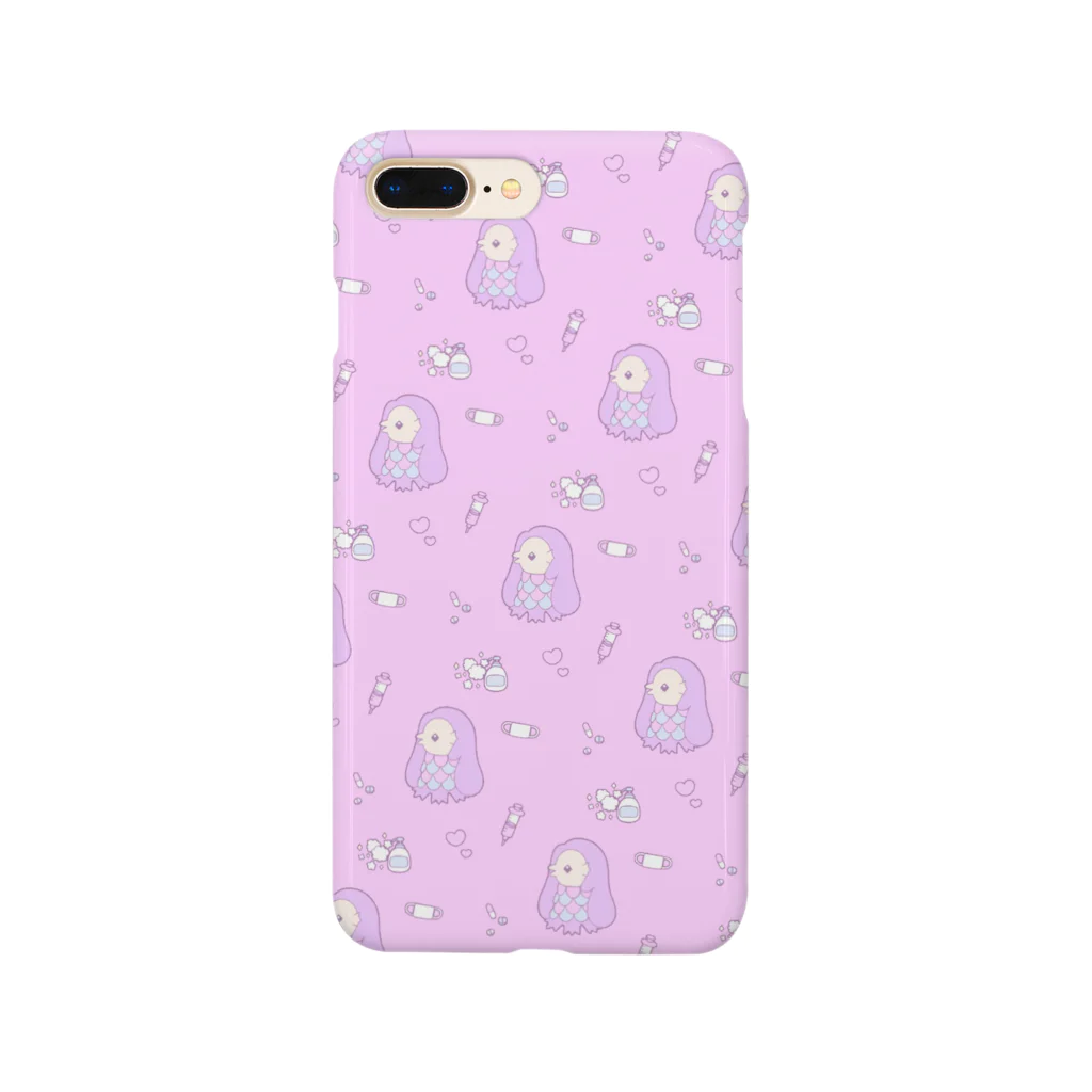 かわいいもののおみせ　いそぎんちゃくのゆめかわアマビエ Smartphone Case