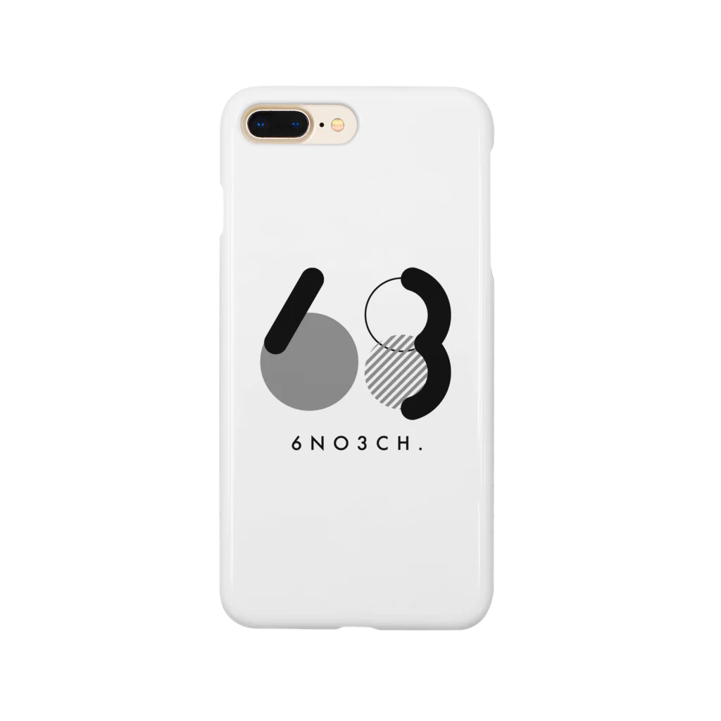 6の3ちゃんねるの６の3ちゃんねるアイコングレー Smartphone Case