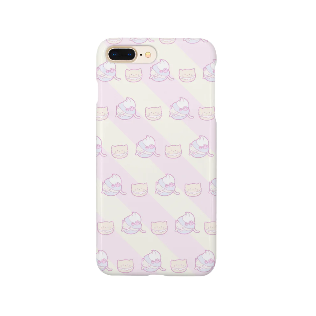 かわいいもののおみせ　いそぎんちゃくの猫マカロン Smartphone Case