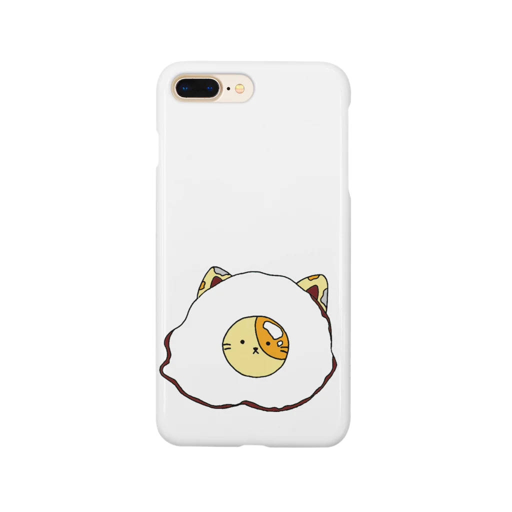 サンタ村の目玉焼きキャット【お顔】 Smartphone Case