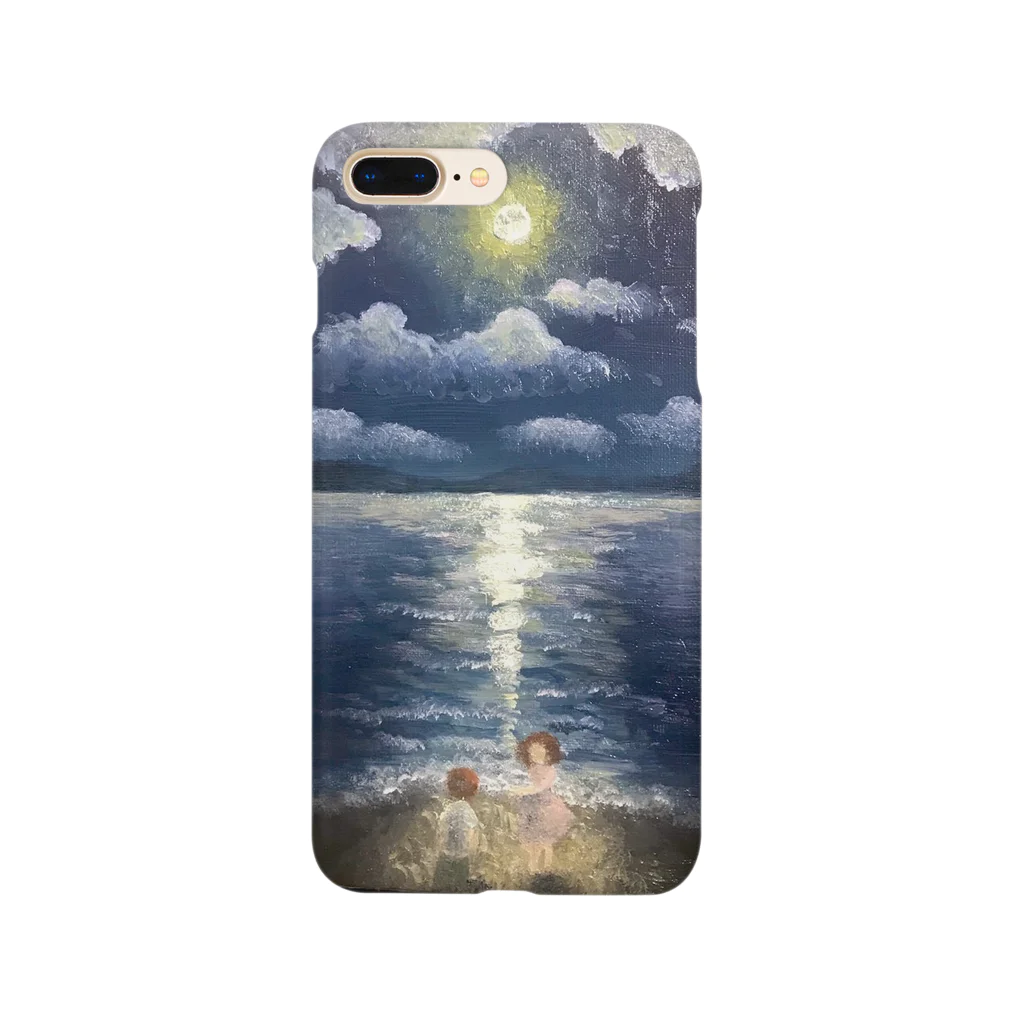 リンゴ握り潰すティーチャーの月の夜 Smartphone Case