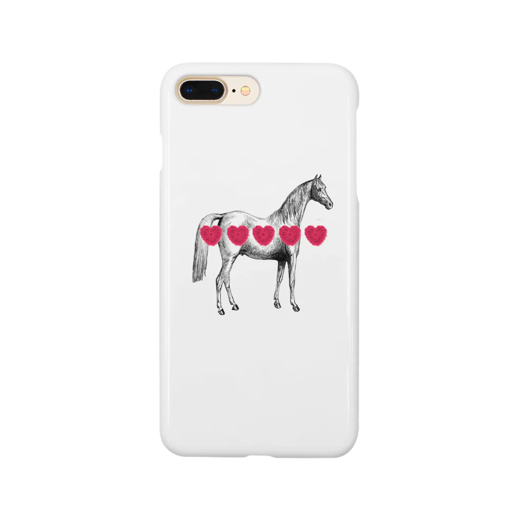 人生やり直しの馬とハート Smartphone Case