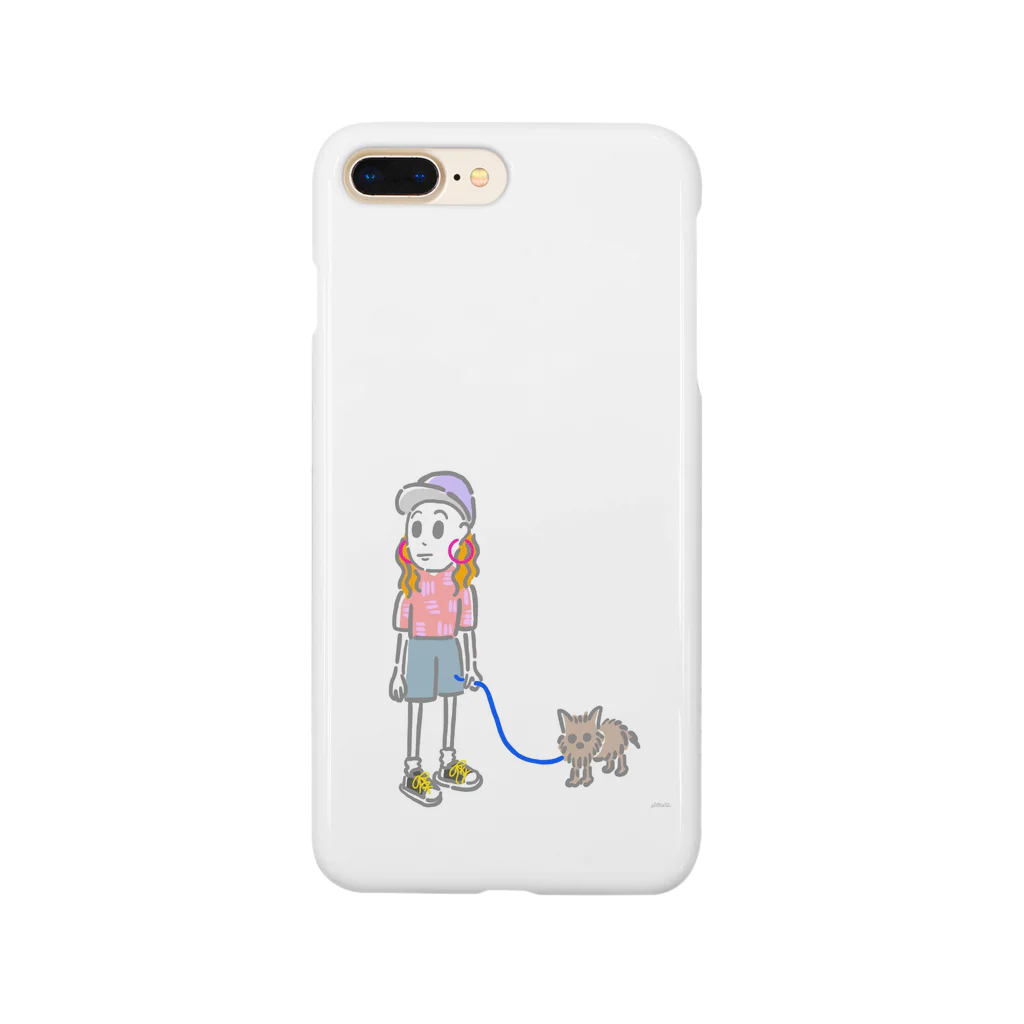 オバタアイの犬の散歩中 Smartphone Case