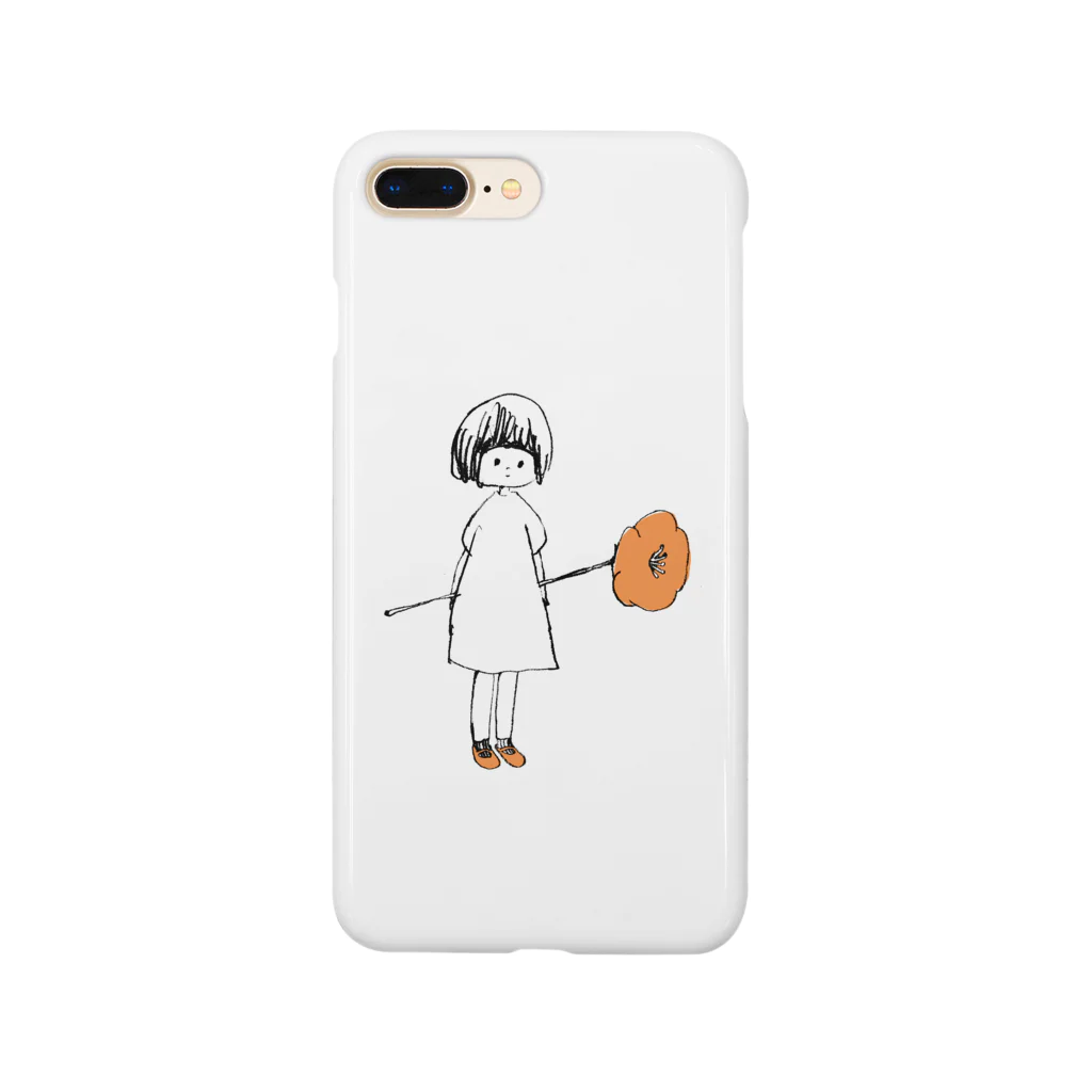 続・ムーの通販のflower girl Smartphone Case