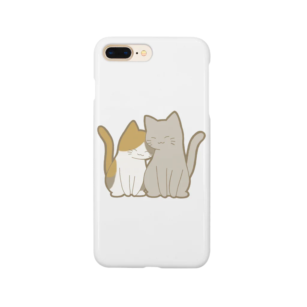 かわいいもののおみせ　いそぎんちゃくの仲良し猫　三毛&灰 Smartphone Case