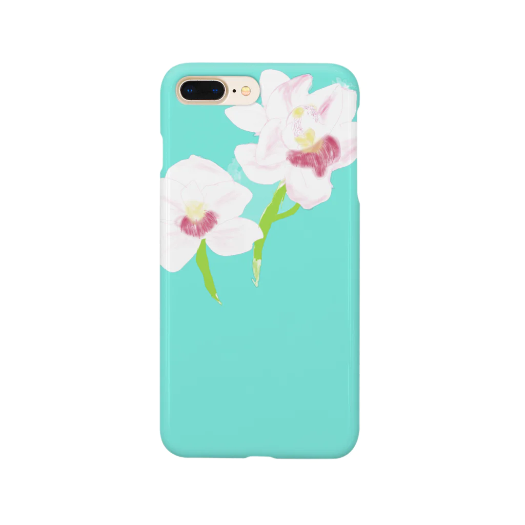 Allium caeruleum アリウム コエルレウムのシンビジウム 1月 Smartphone Case