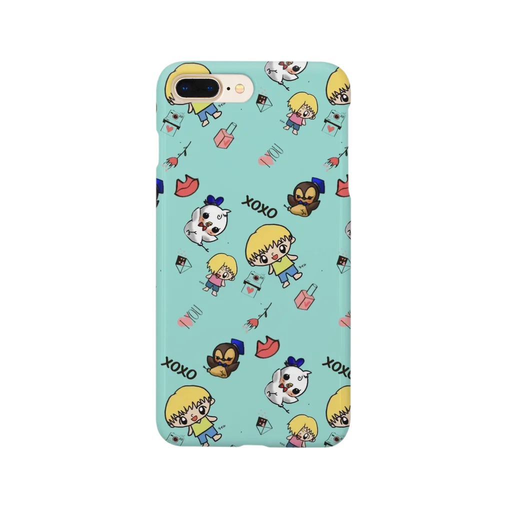 🐤アヒルの雑貨屋さん🛒@物販ライブコマース💛ライバー💛のコラボ　のの＆アヒル Smartphone Case