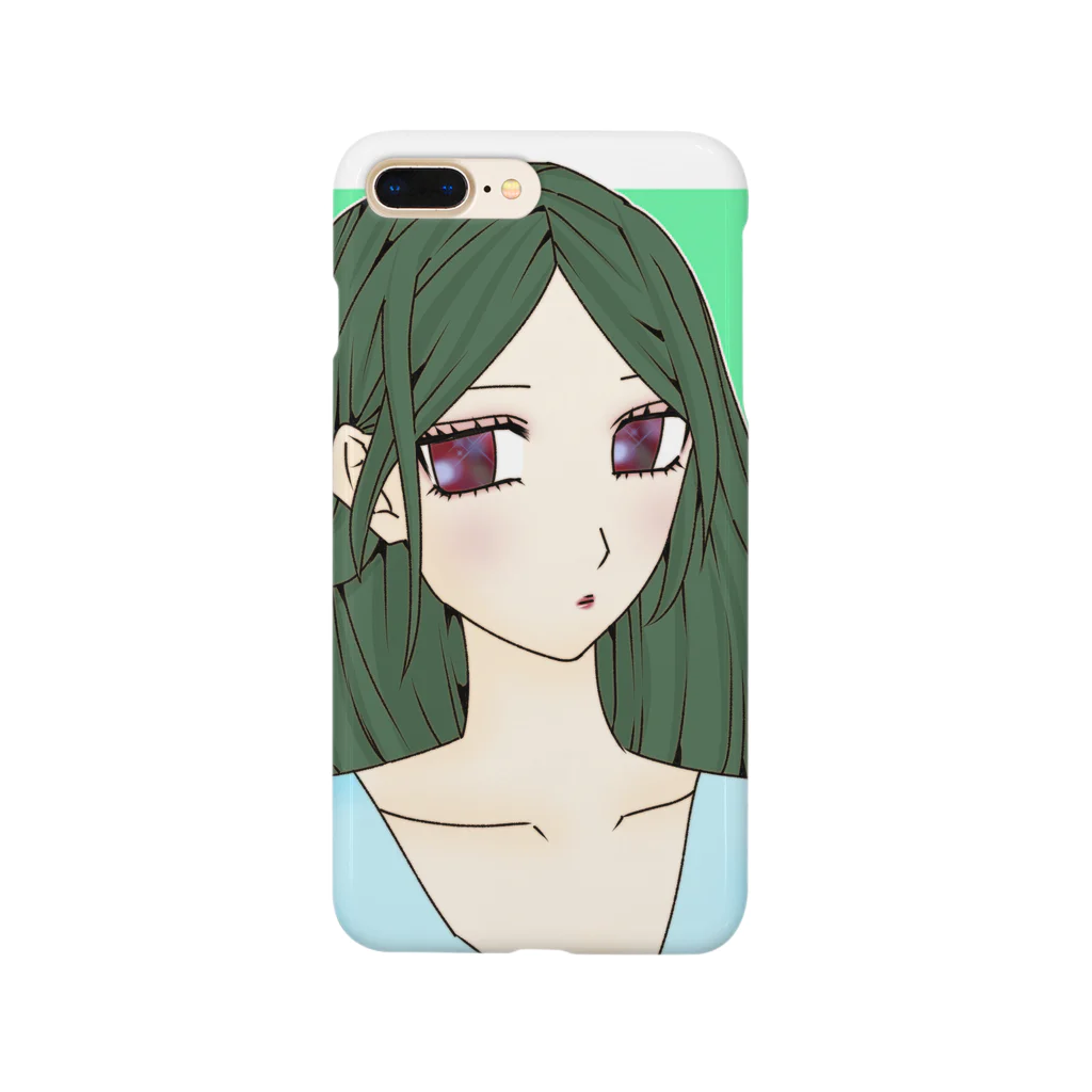 ガールズルームの緑ロングさん Smartphone Case