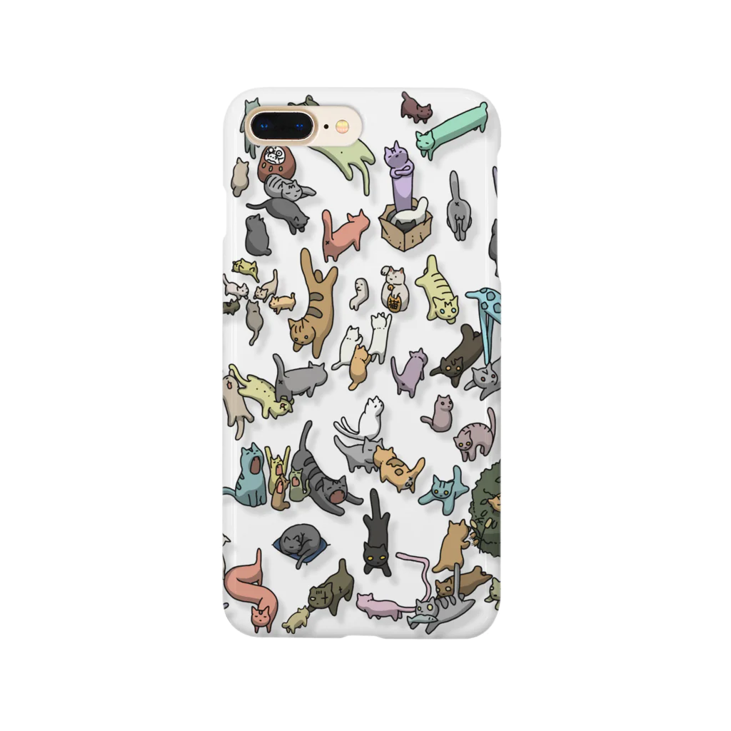 gozz/ゴズ🐃💨のねこだらけなスマホケース Smartphone Case