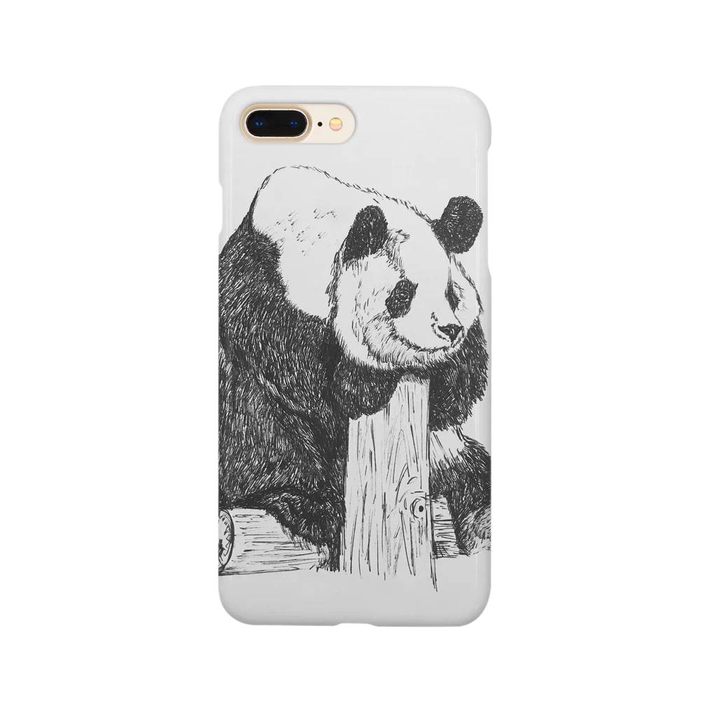 Kay Skedrawdle_art_shopのhonobono panda スマホケース