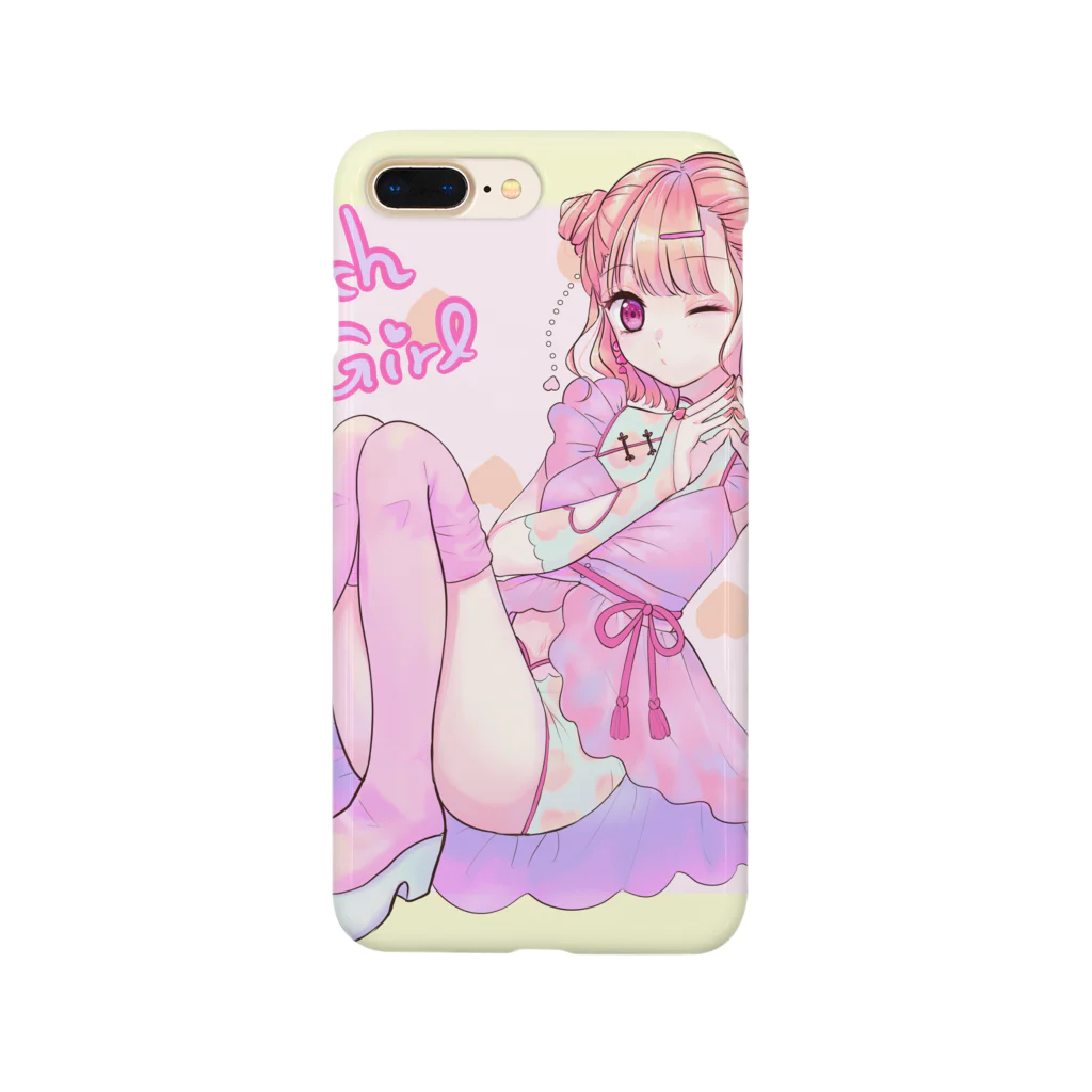 nuts.のPeach girl Smartphone Case