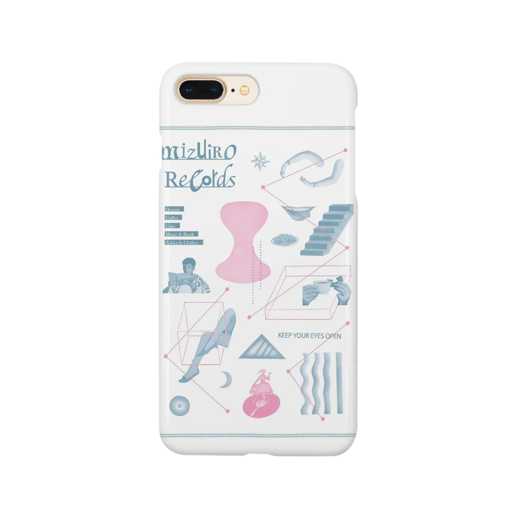 雑貨とおかしのテイクアウト/水色レコードのmizuirorecords book collage Smartphone Case