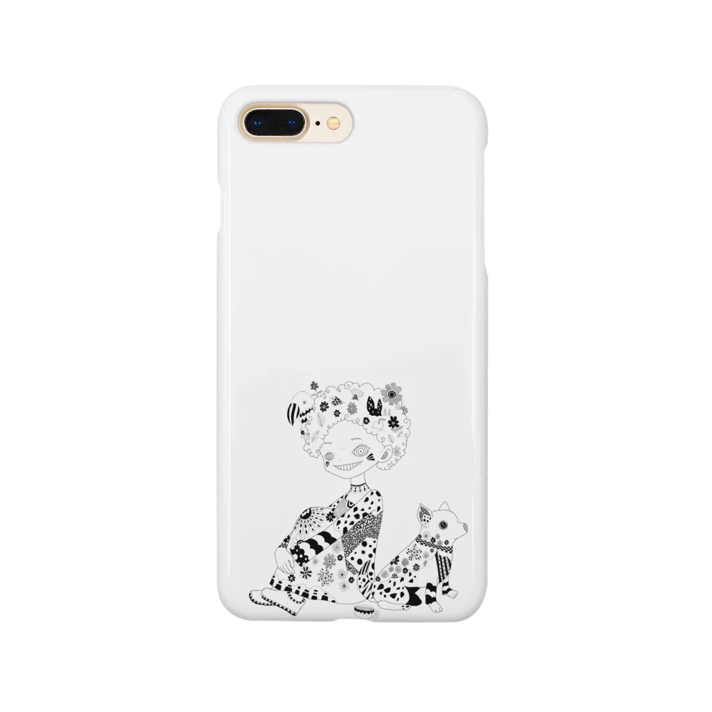 CHIHUAHUAのアフロとチワワ Smartphone Case