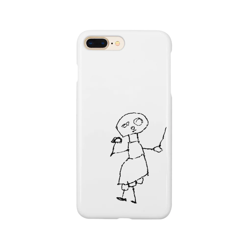 橙色の歩く少女 Smartphone Case