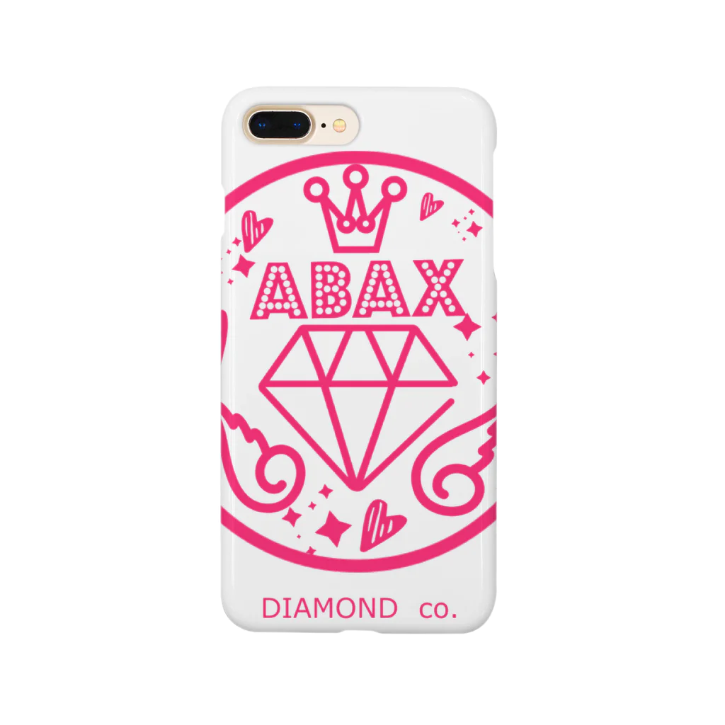 ABAX DIAMOND co.のABAX DIAMOND co. 丸型cute柄 スマホケース