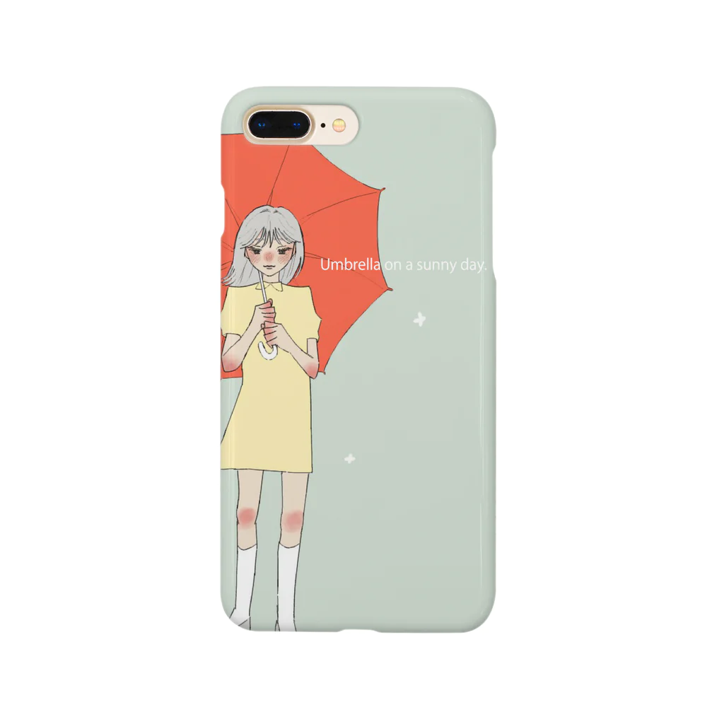 MAGUROの晴れと傘と女の子。 Smartphone Case