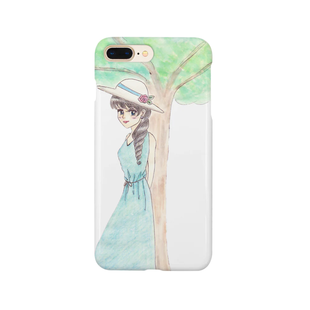 ひよこ工房の木陰で休む少女 Smartphone Case