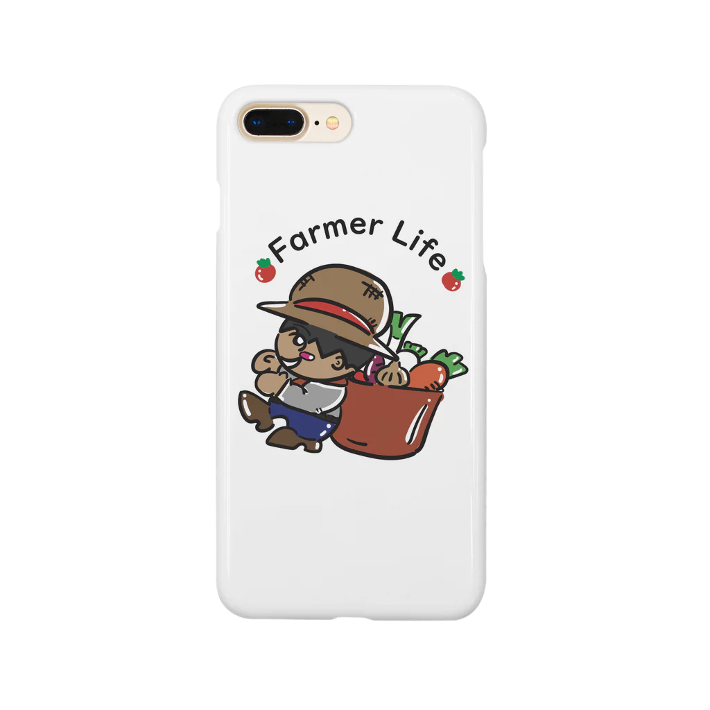 ✨Abemasa goods✨のFarmer Life 🍅🍀 Smartphone Case