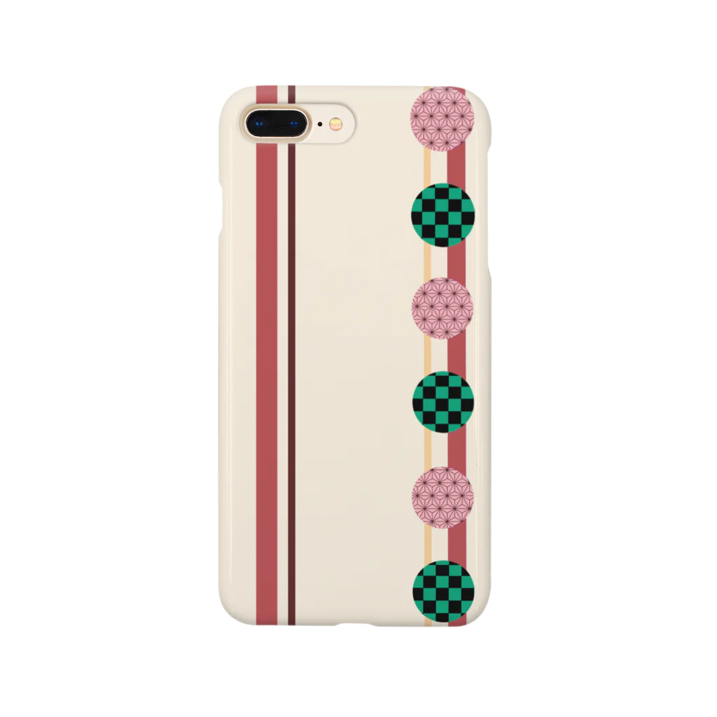 shiyua工房の和柄A 赤 Smartphone Case