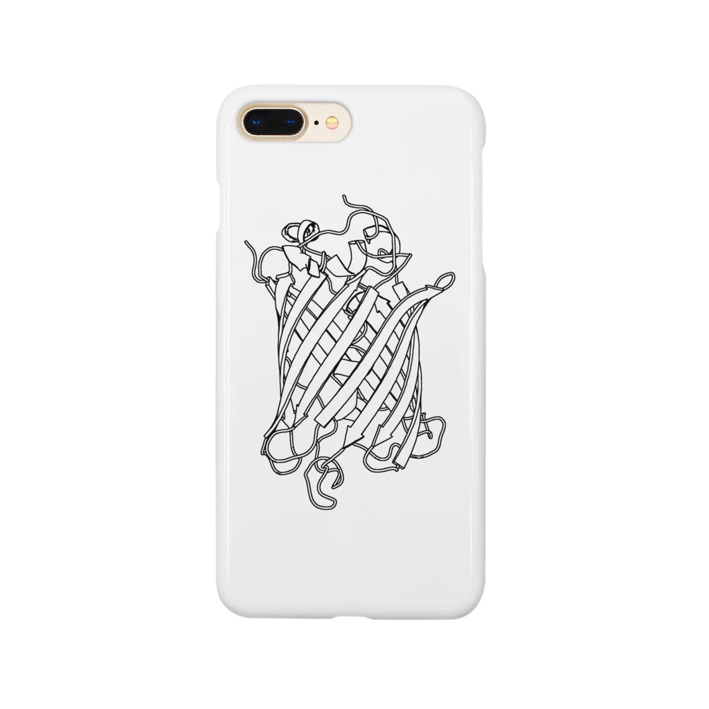 理系Tシャツ(バイオ・化学中心)のGFP 緑色蛍光タンパク質 Smartphone Case