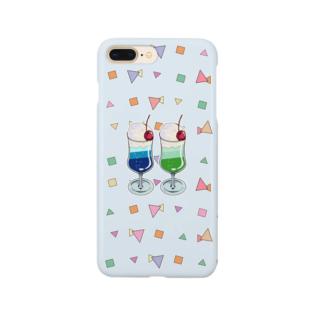 lamune＆lamuneのツインソーダ（水色） Smartphone Case