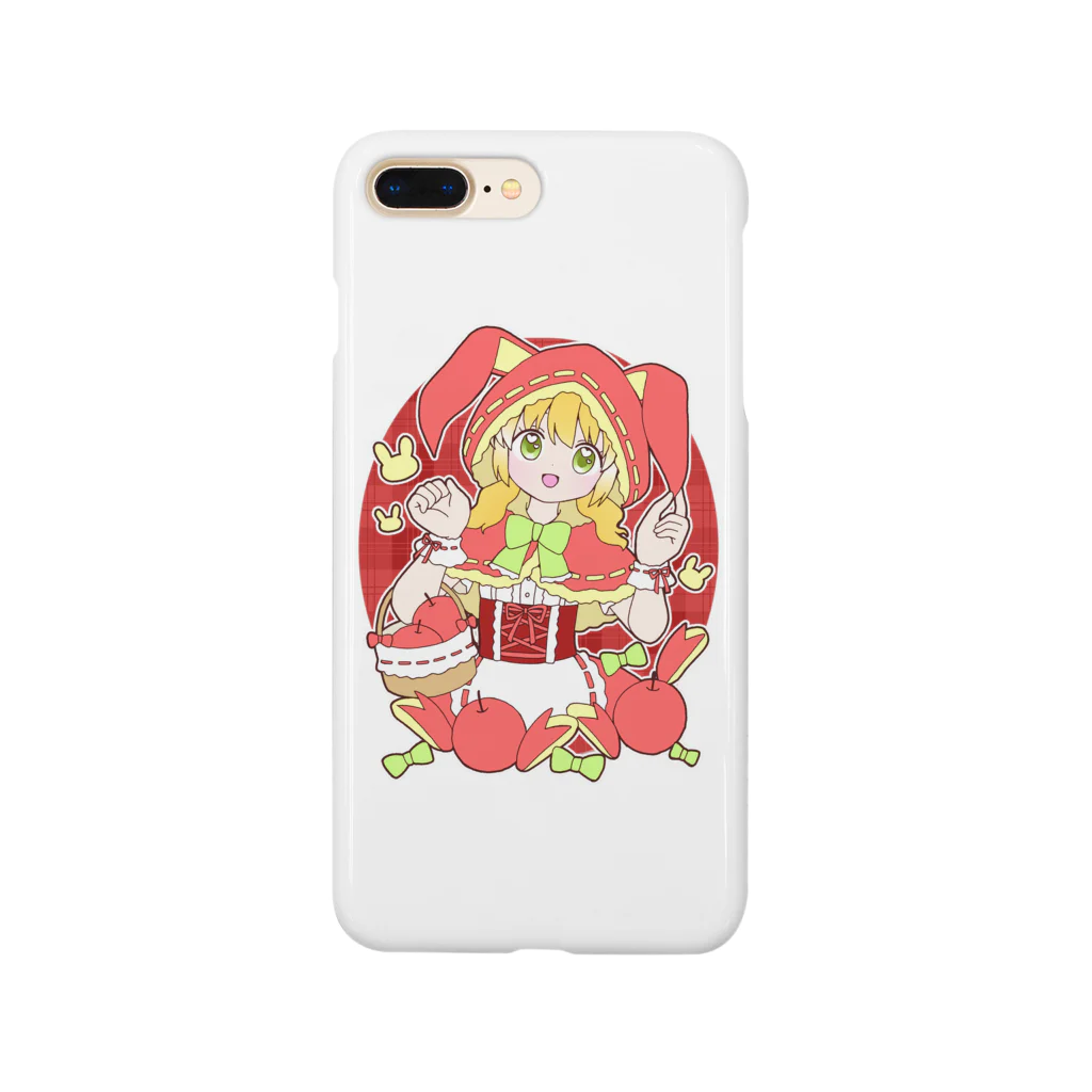 かわいいもののおみせ　いそぎんちゃくのうさぎリンゴ赤ずきんちゃん Smartphone Case