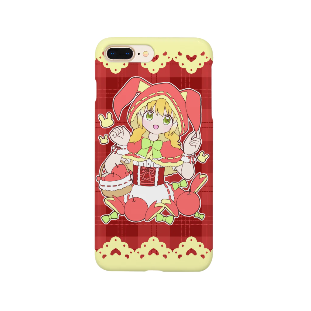 かわいいもののおみせ　いそぎんちゃくのうさぎリンゴ赤ずきんちゃん Smartphone Case