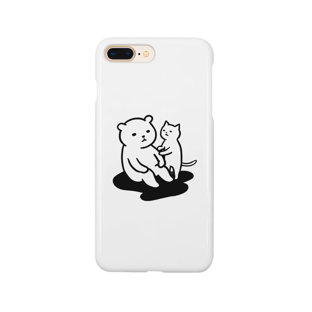 クマ小屋の思案するクマ Smartphone Case