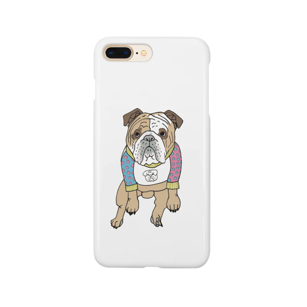 OGNdesignの犬　ブルドック　NO.5 Smartphone Case