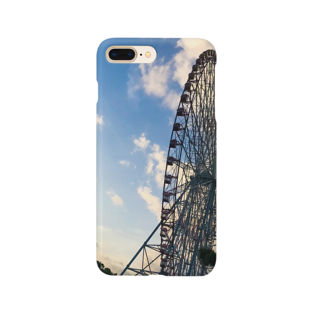 旅先pics📸の夕刻の公園の観覧車 Smartphone Case