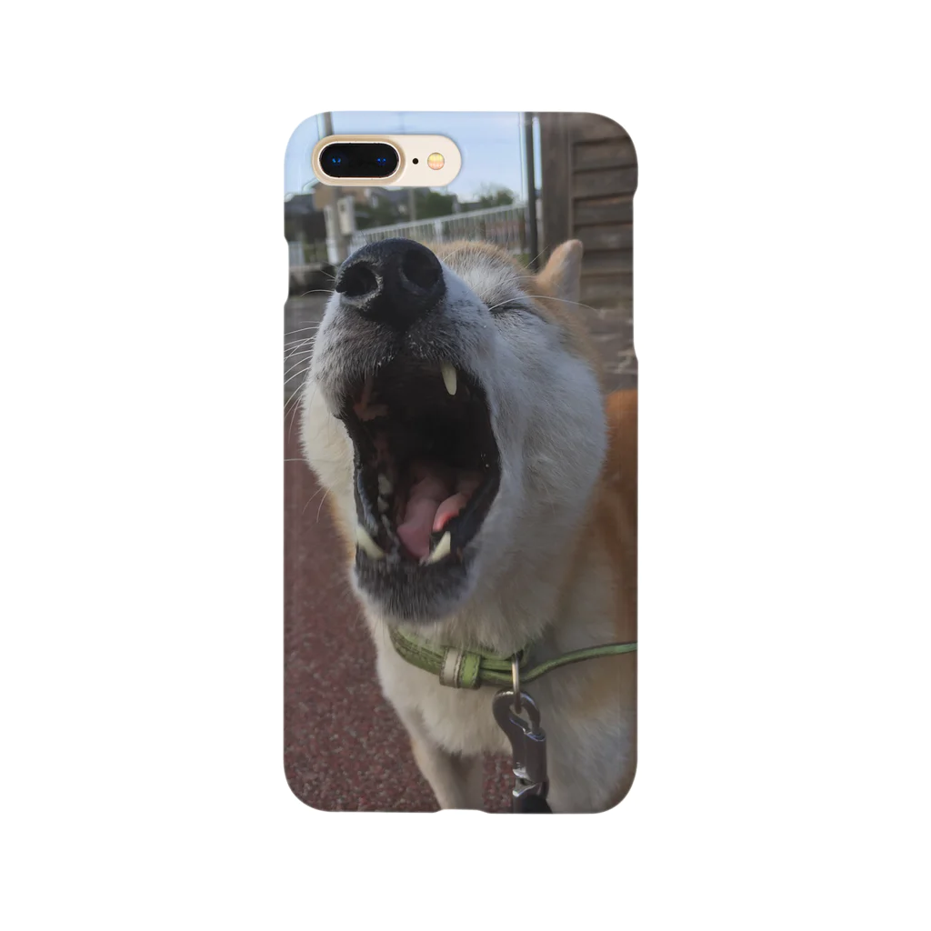 やまねっこ洋服店のゆかいな犬3D 吠えver Smartphone Case