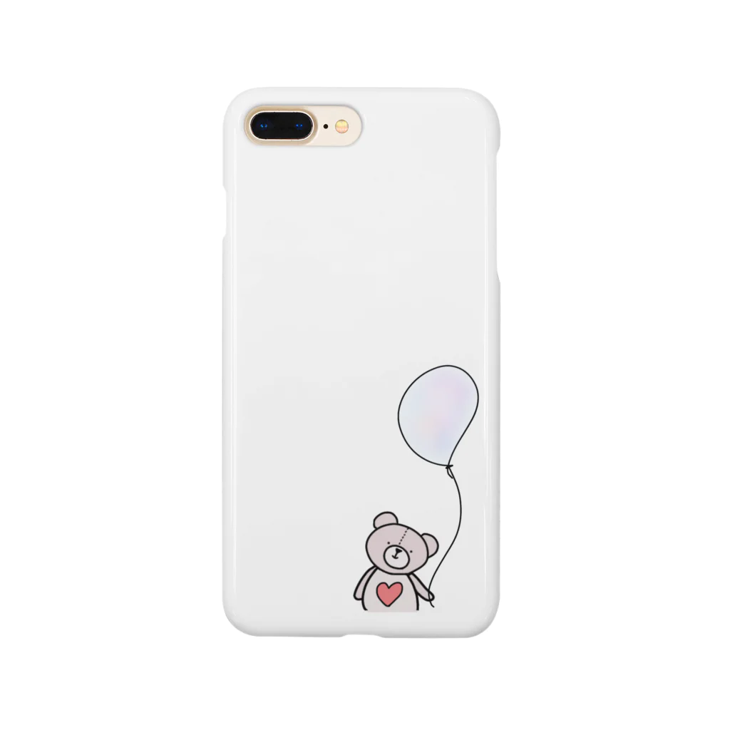 もにのもののteddy bear with baloon Smartphone Case