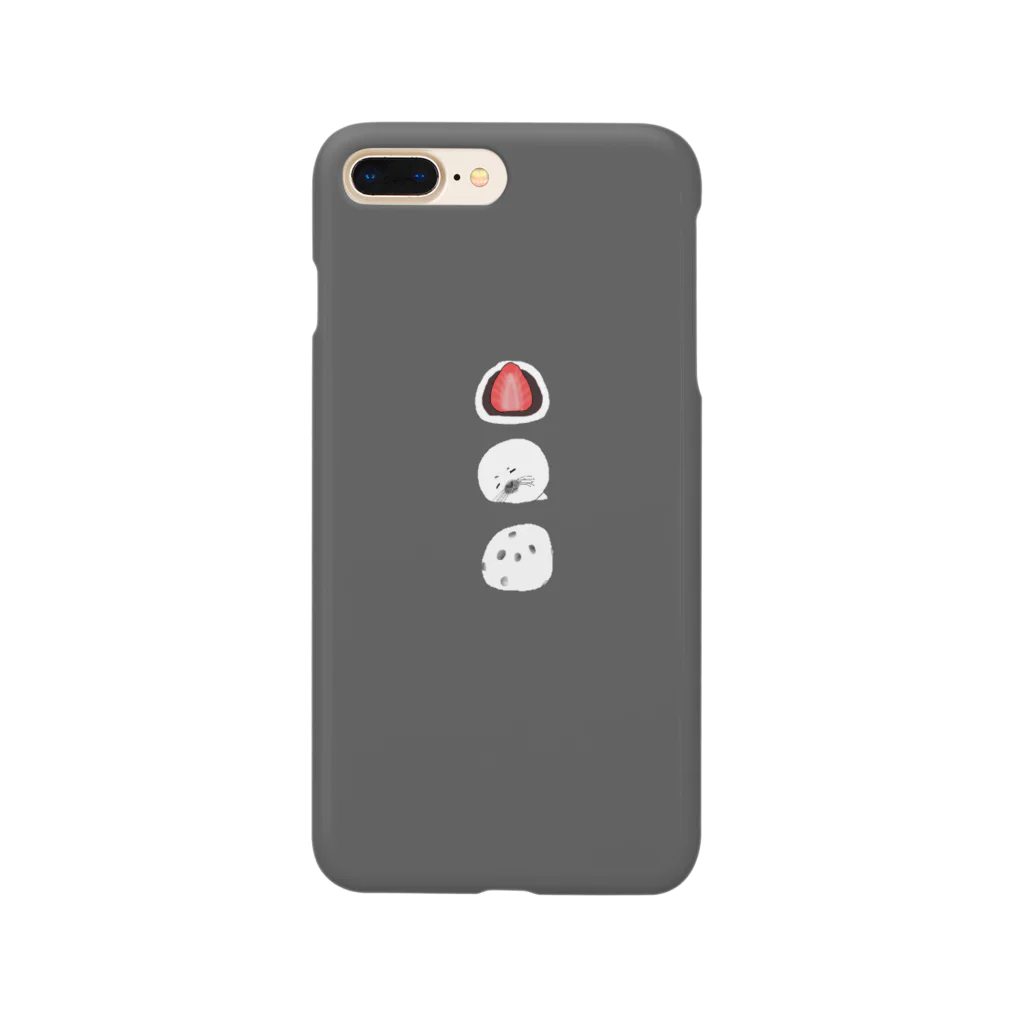 HIRUNEのあざらしと大福（灰） Smartphone Case