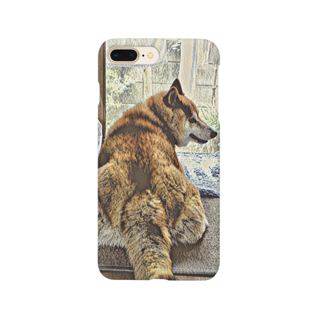 nowitzkiの黄昏れ柴犬　スマホケース Smartphone Case