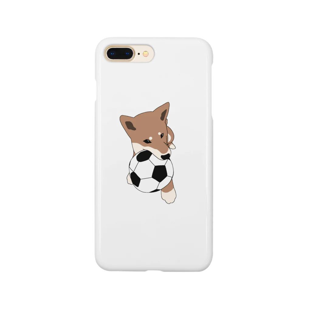 Store《しばイッヌ》のしばイッヌ《サッカーボール》 Smartphone Case