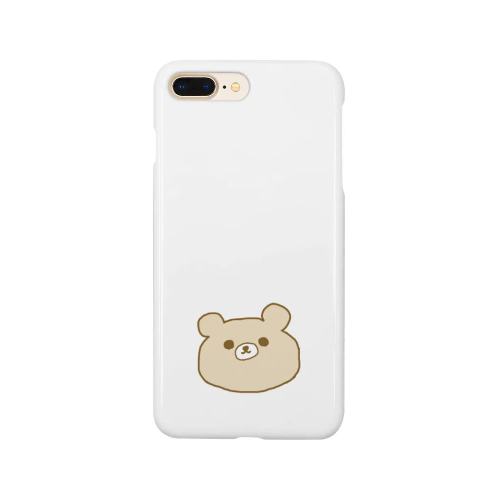 komのくまとはっちゃんのくまくまさん真顔 Smartphone Case