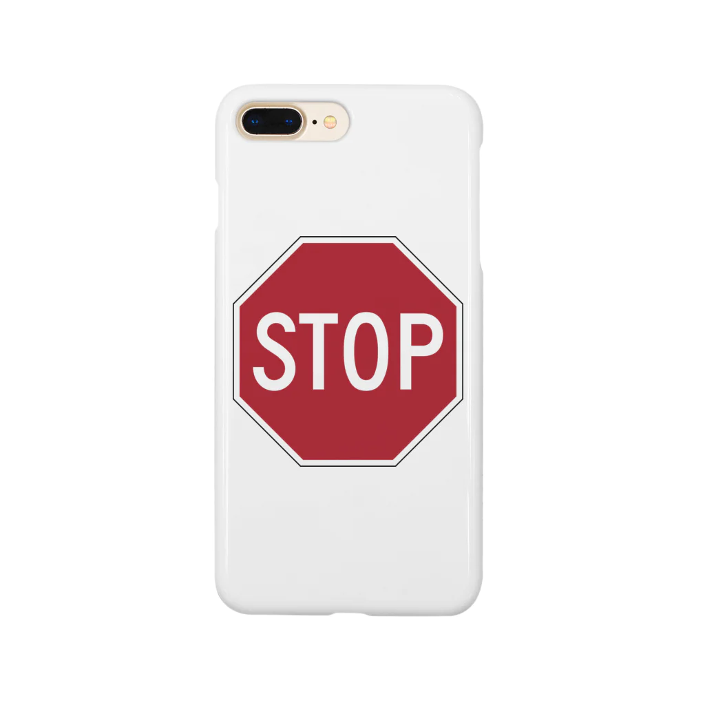 Road Sign ShopのSTOP Smartphone Case