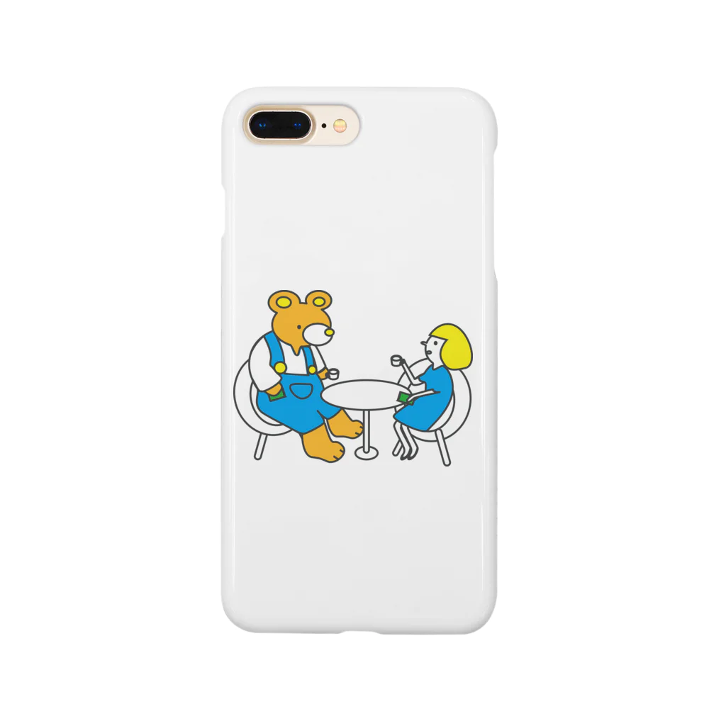 イシハラタツヤのくまのカフェ。 Smartphone Case