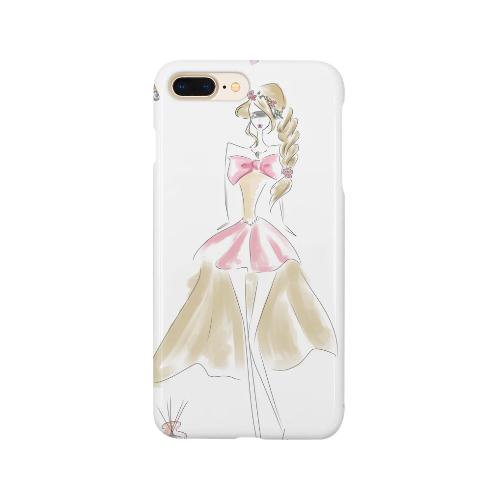 makaroni__nのMAKE-UP GIRL Smartphone Case