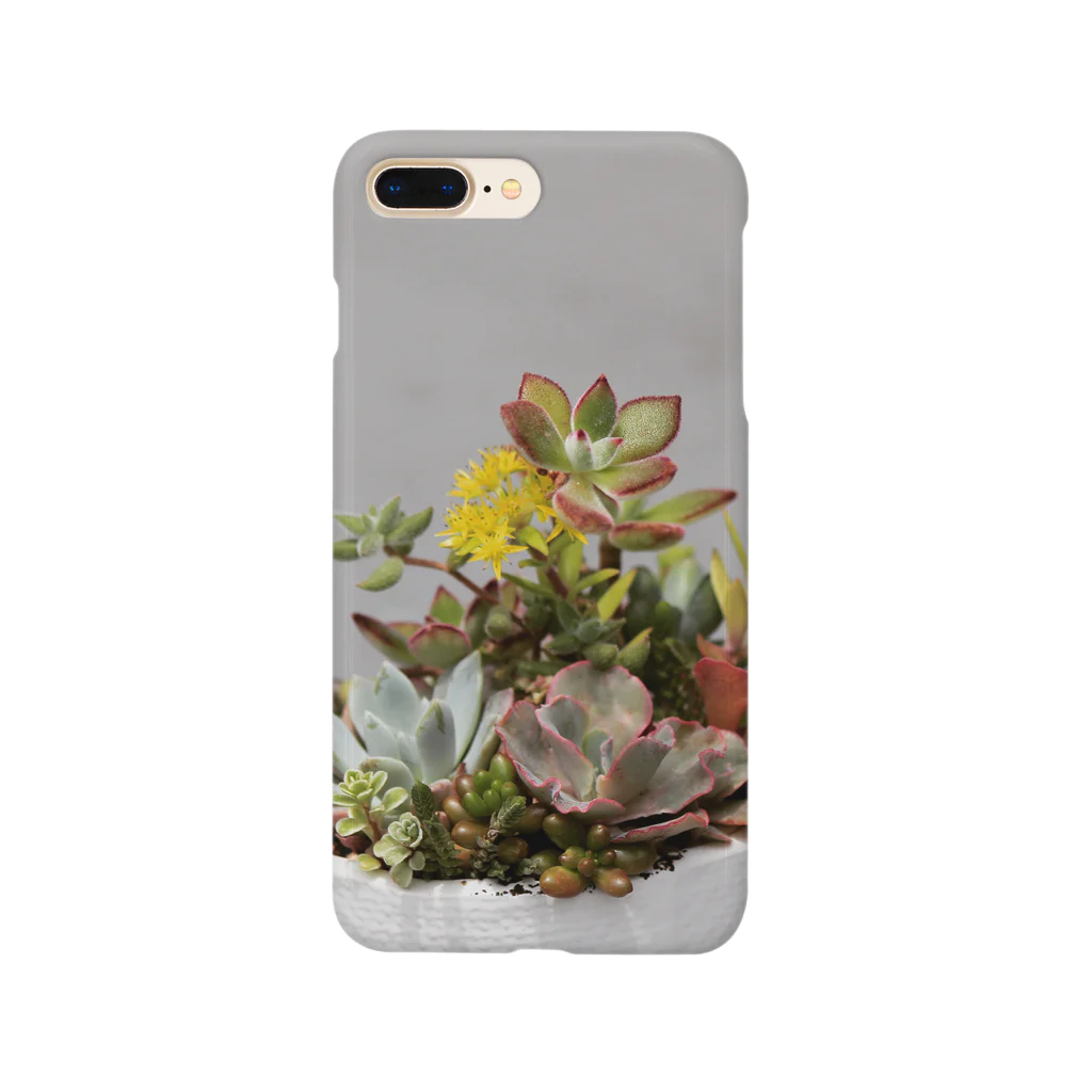 ネコスマッシュの多肉植物　セダムの花 Smartphone Case