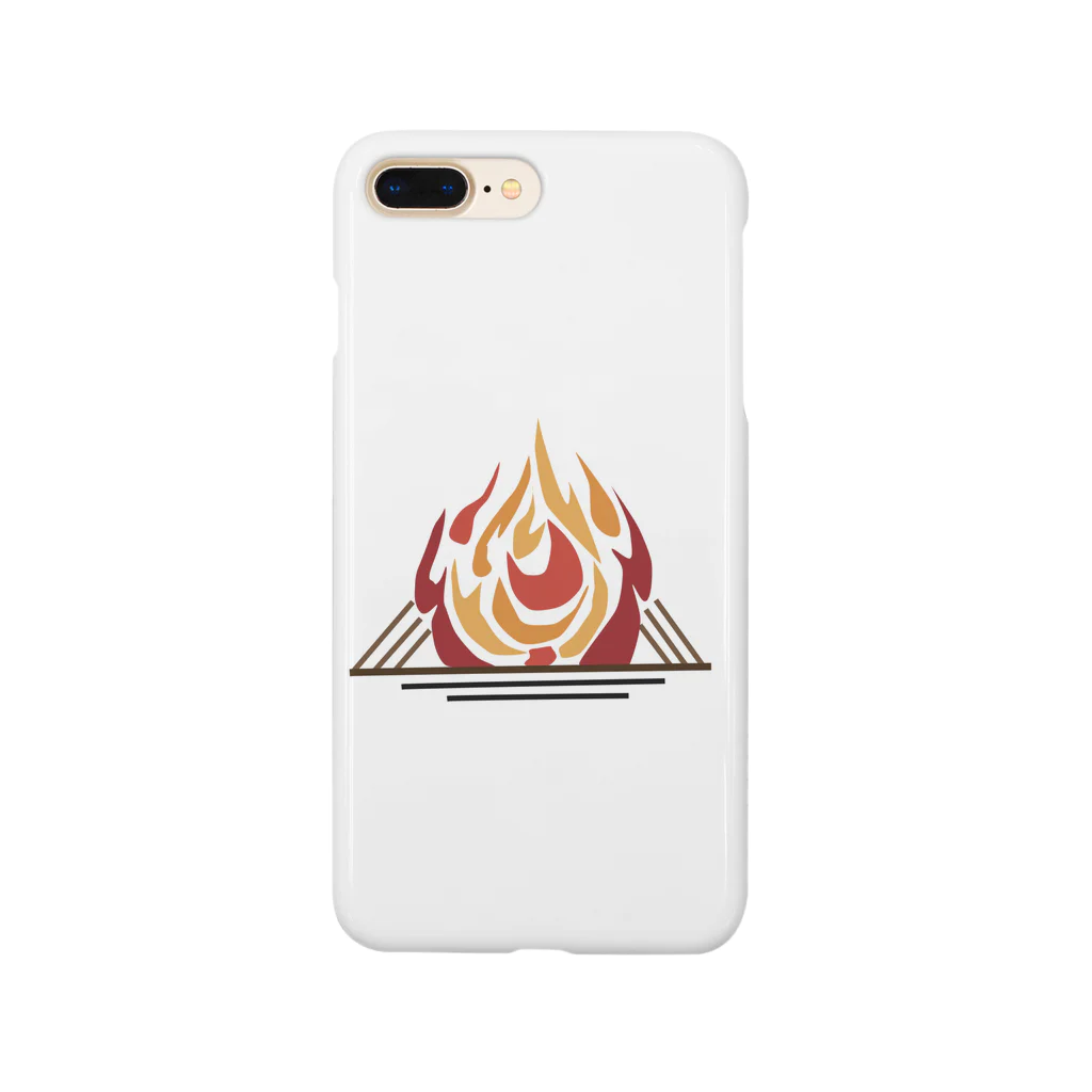 ✨Abemasa goods✨のCamp fire スマホケース