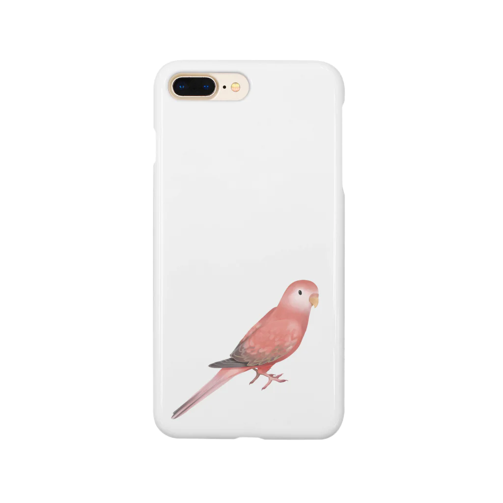 まめるりはことりのアキクサインコ　ピンク【まめるりはことり】 Smartphone Case