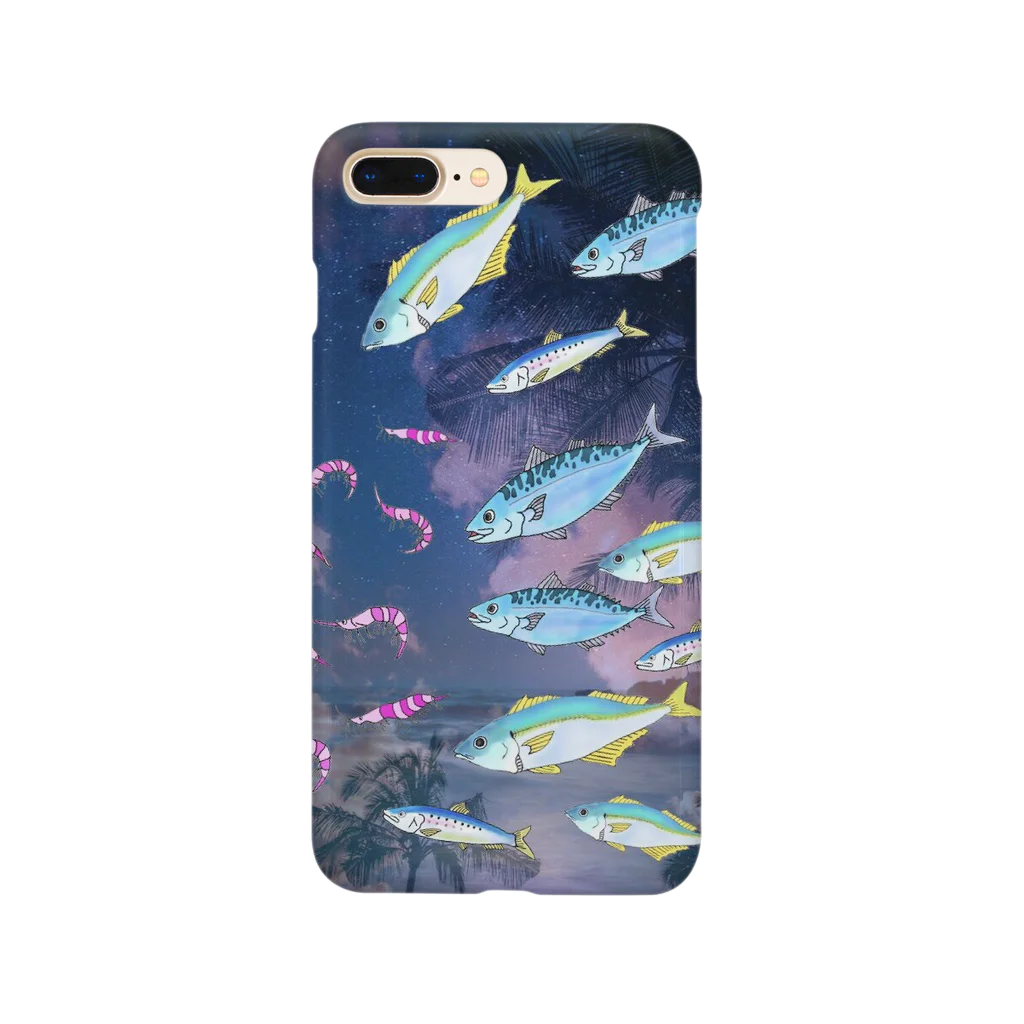 studioaruのSCHOOL OF FISH スマホ Smartphone Case