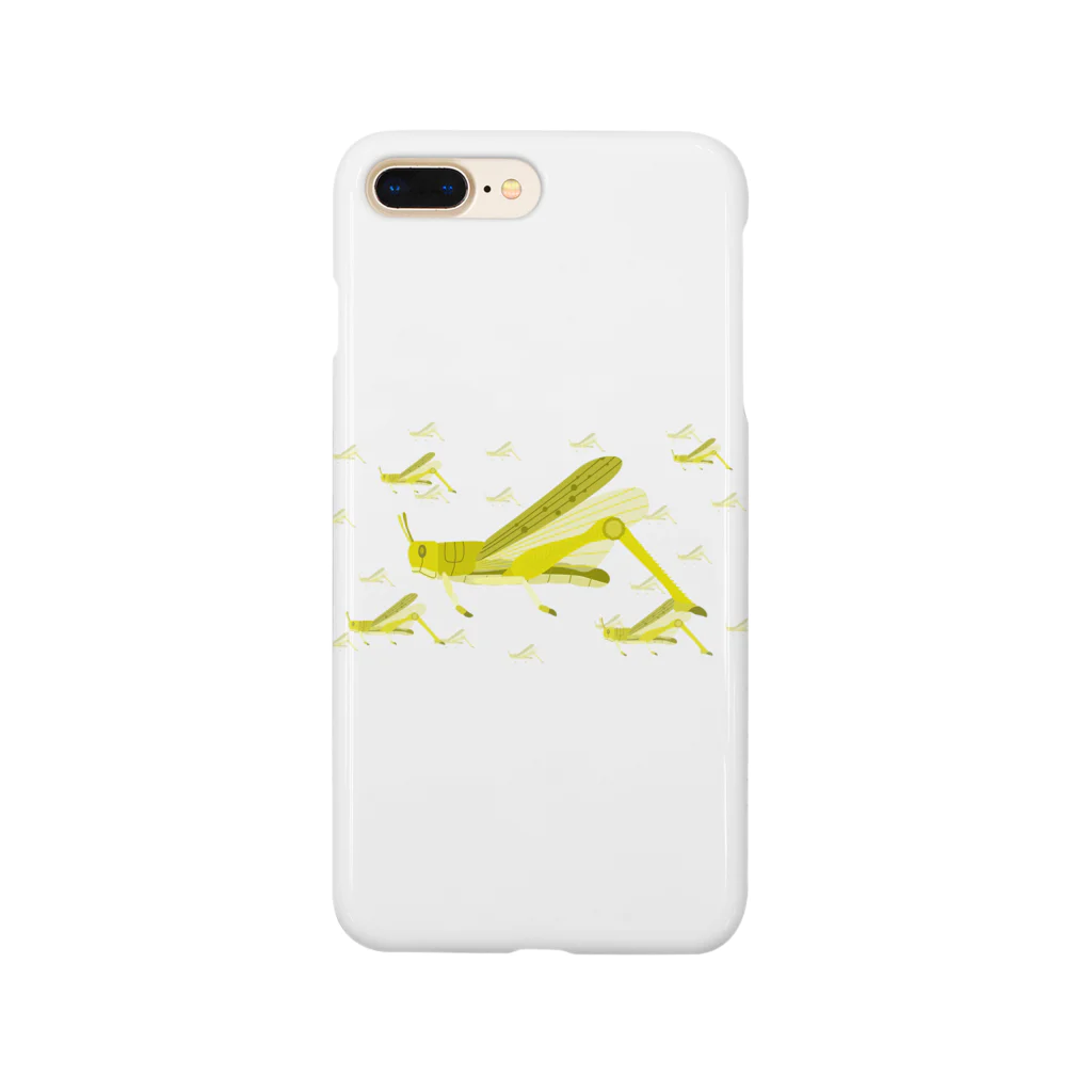 illust_designs_labのサバクトビバッタ 群生相 群体・蝗害 スマホケース