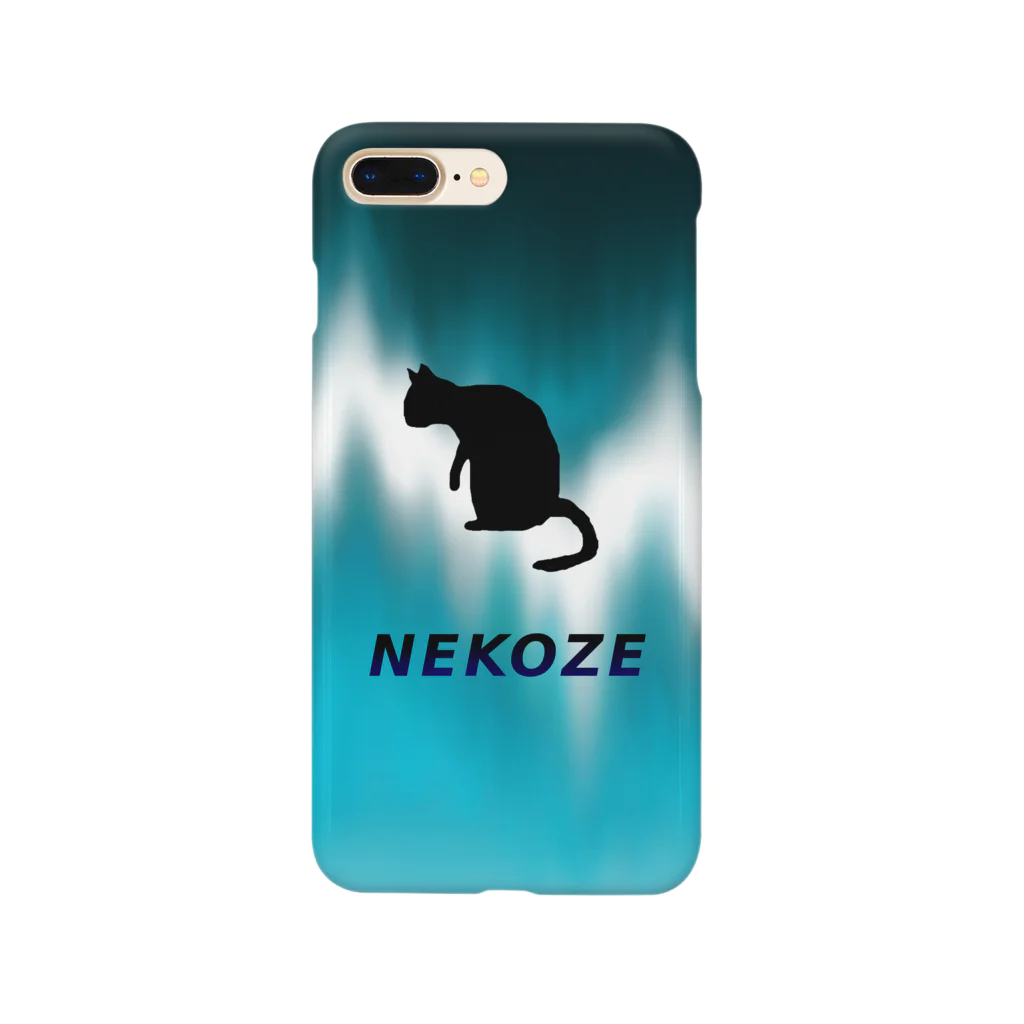 ニャムのアトリエのNEKOZEサイケ スマホケース