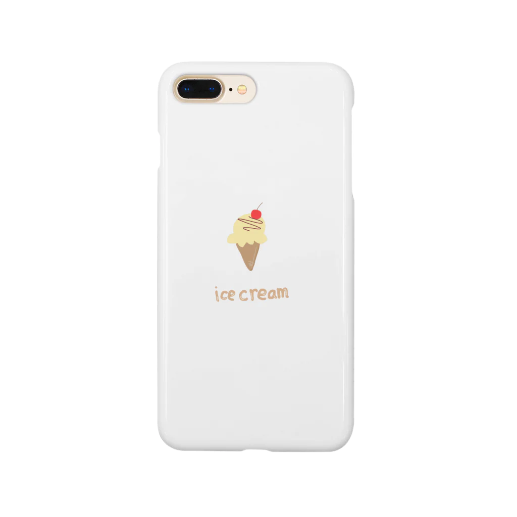 _mojuu-3のice cream スマホケース