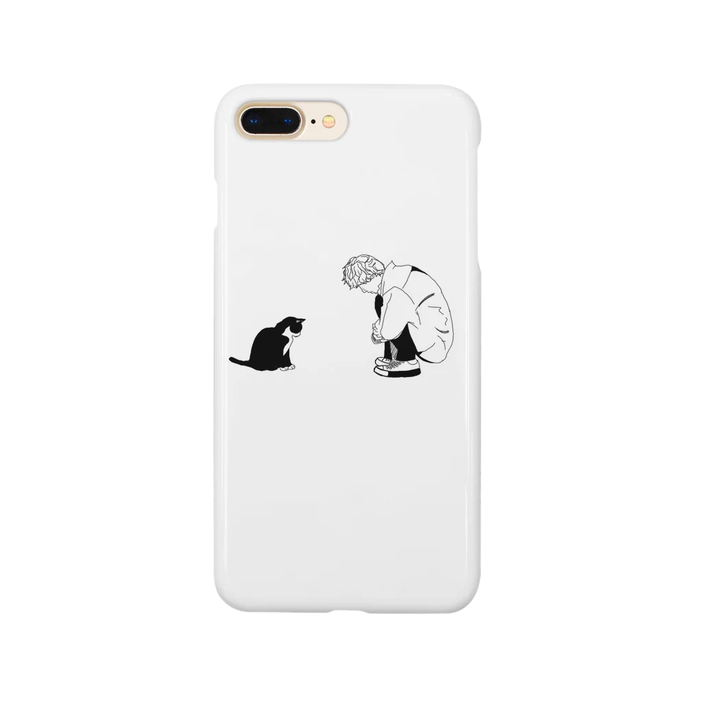 Med_xcのヒト・ネコ Smartphone Case