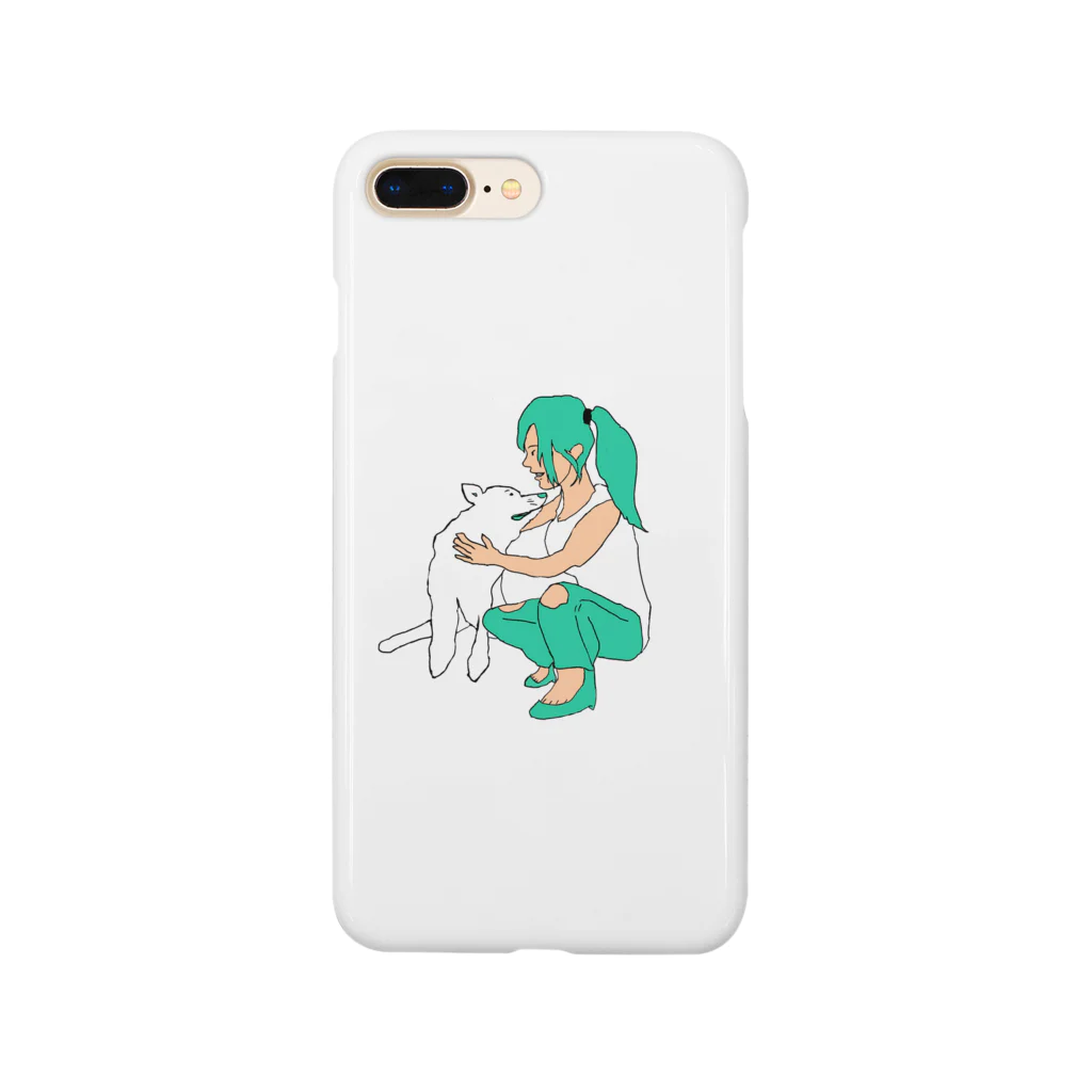 毎日奮闘ポニーテールの○○ちゃん。のにゅーみちゃん。 Smartphone Case