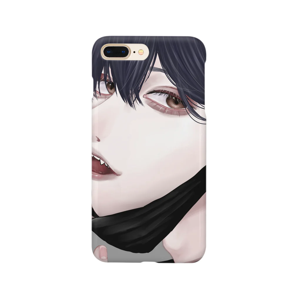 KAJIRIの黒マスクの男の子 Smartphone Case