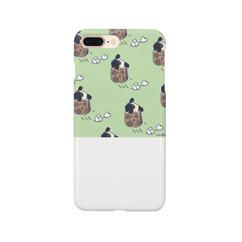 やまちゃん/yamachanのパグ、ぴょんぴょん。 Smartphone Case